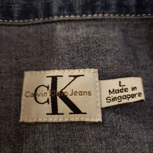 Calvin Klein Jeans Blue Denim Midi Dress - Picture 7 of 10